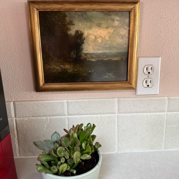 Framed Landscape Painting with Gold Frame - Picture 1 of 6